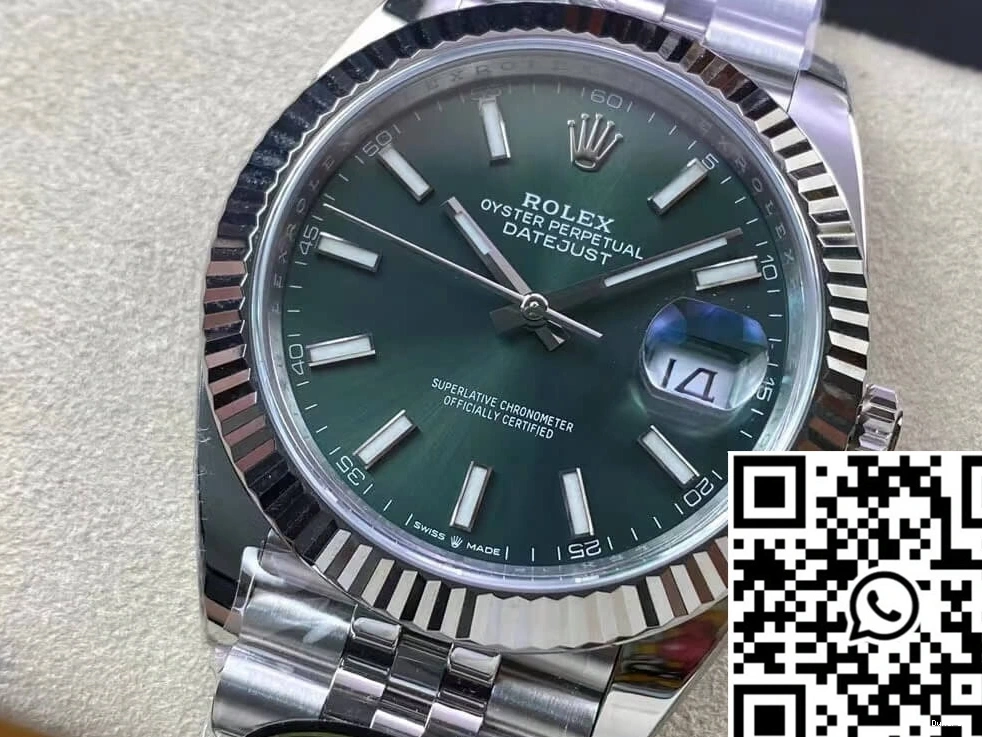 M126334-0027 Clean Datejust Dial Rolex Factory Mint Green 0511